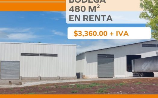 BODEGA 480 M² EN RENTA